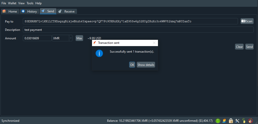Network Confirmation